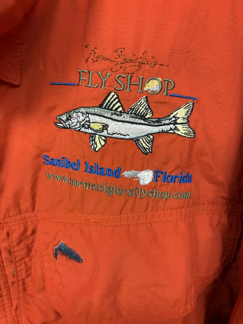 Vintage Norm Zieglers Fly Shop Sanibel Island Simms Guide Series Fishing 2X - Picture 3 of 13